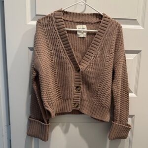 Abercrombie & Fitch Women's Tan Cardigan